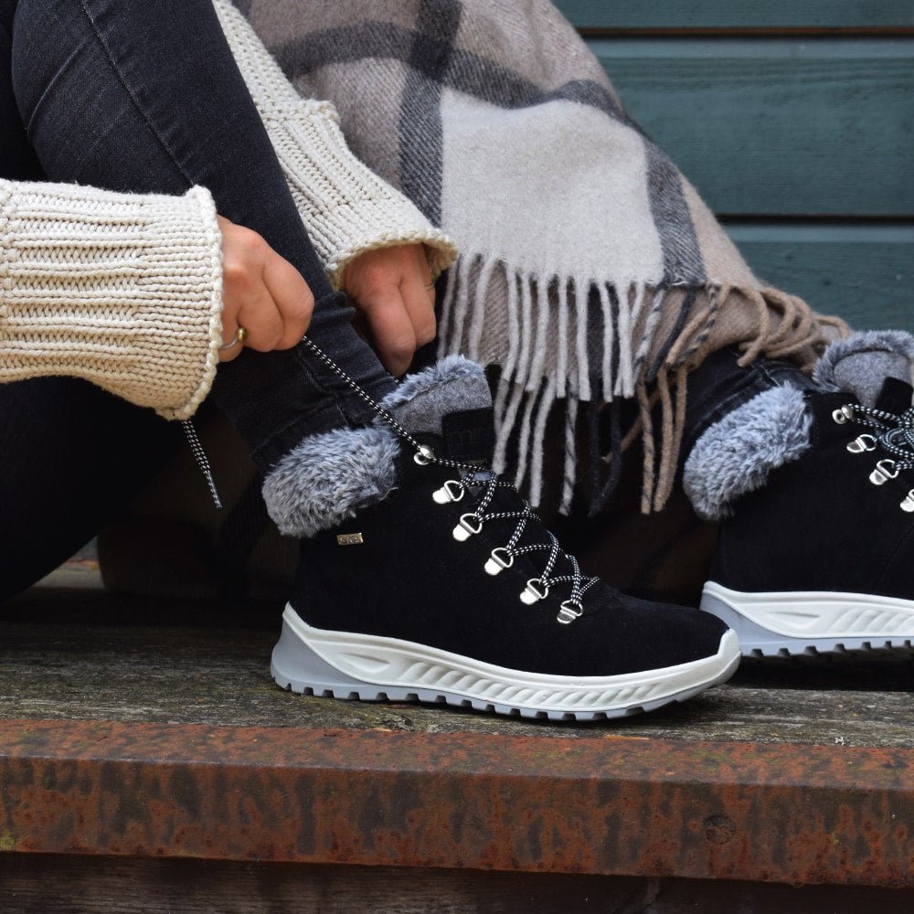 Minfot Sala Støvler Ruskind J-Tex Sort