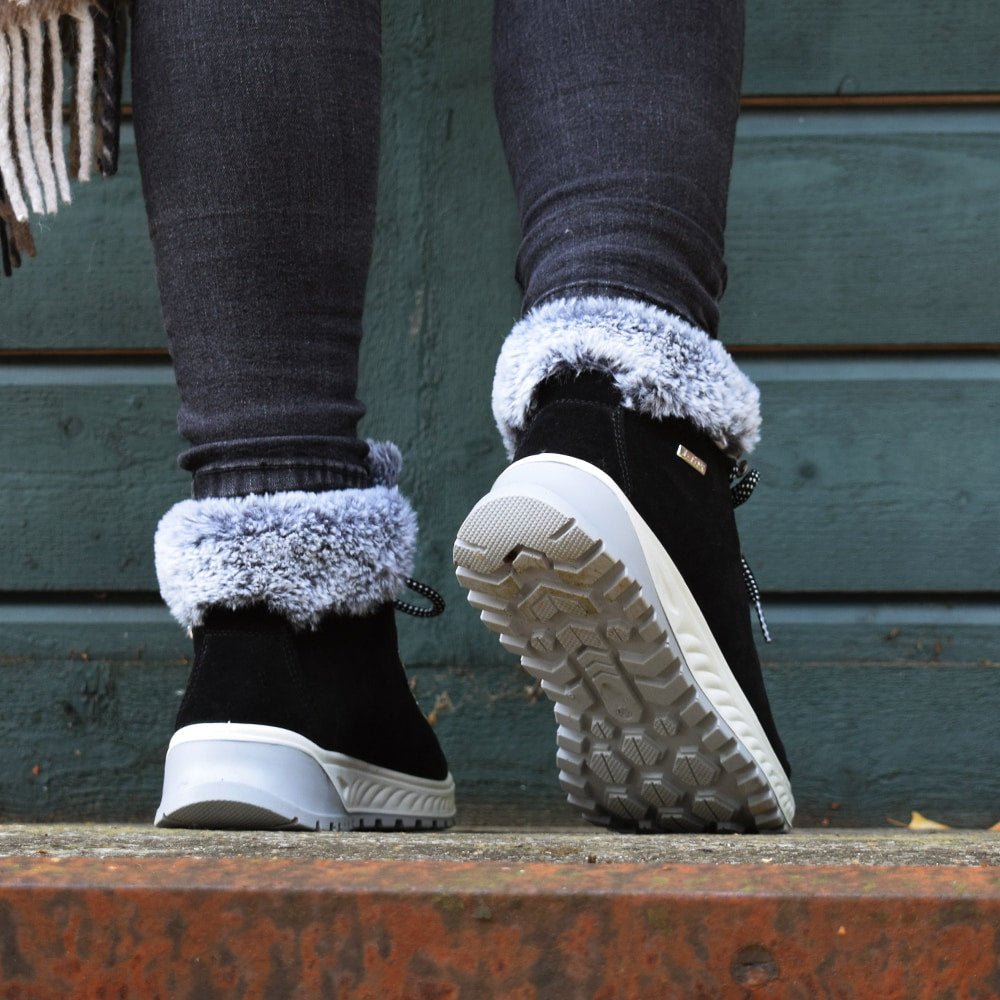 Minfot Sala Støvler Ruskind J-Tex Sort