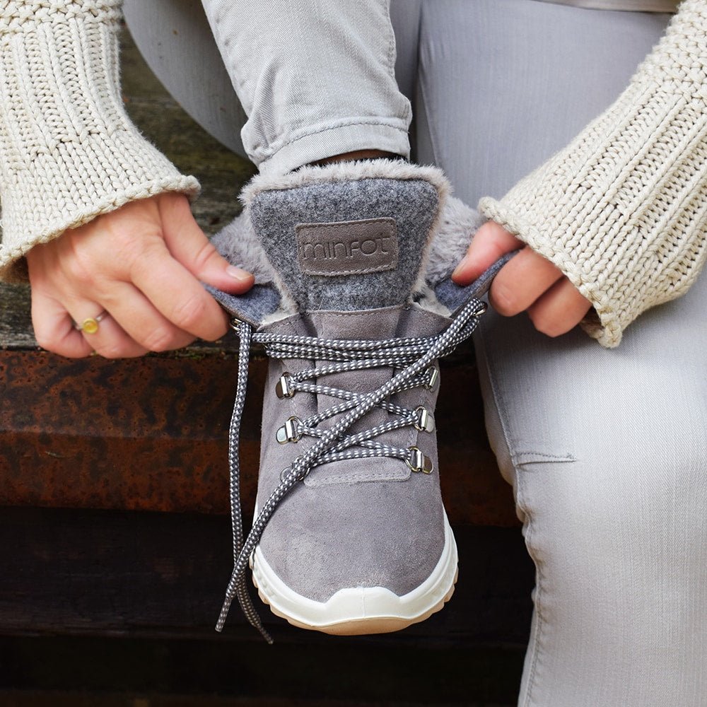 Produktbild 12 - Minfot Sala Kängor Mocka J-Tex Taupe