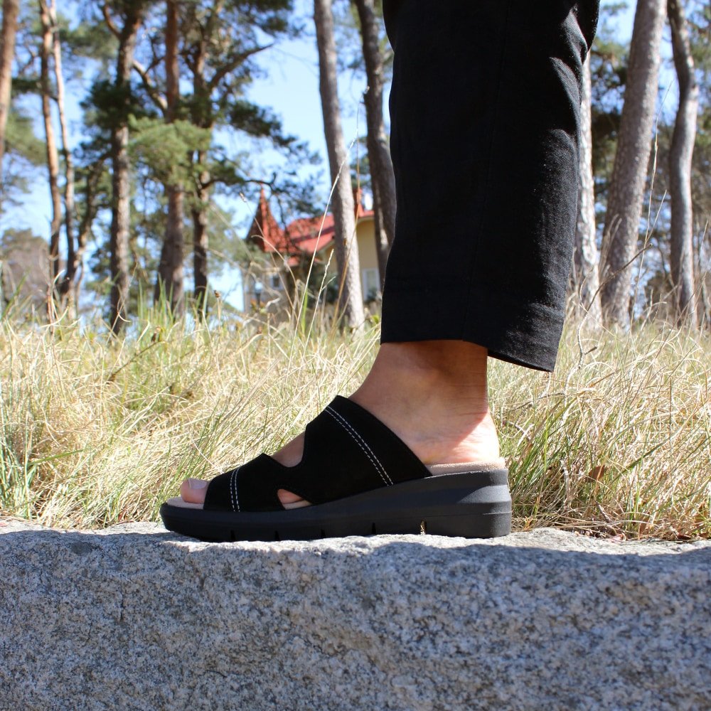 Minfot Sandal Komfort Maira Nubuck Sort