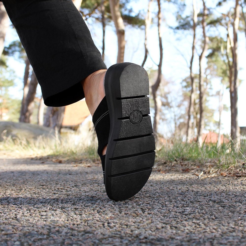 Minfot Sandal Komfort Maira Nubuck Sort