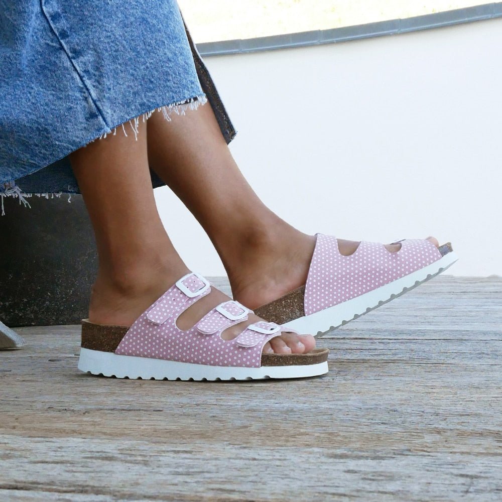 Minfot Sandal Blød Bio Dots Lyserød