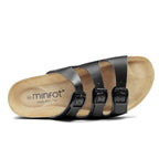 Minfot Sandal Blød Bio Dame Nappa Sort 