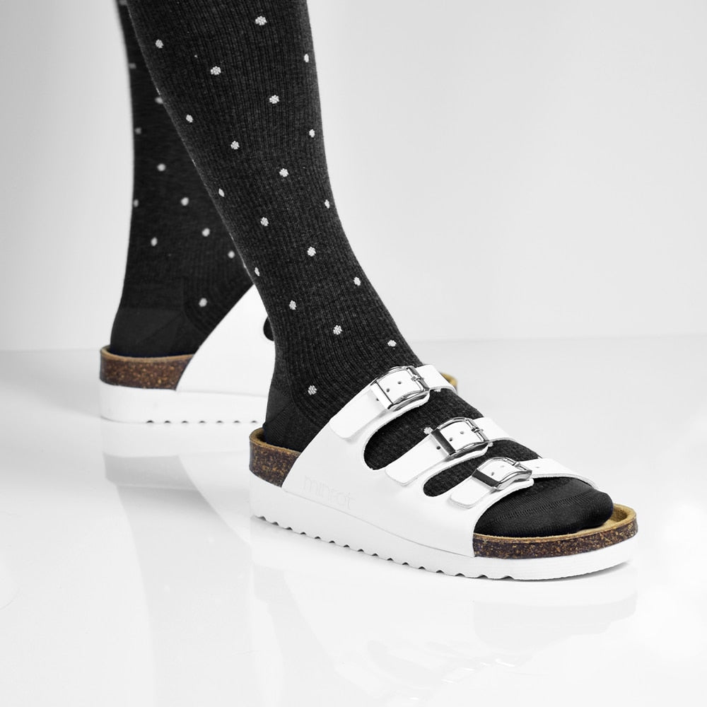 Minfot Sandal Blød Bio Hvid Nappa