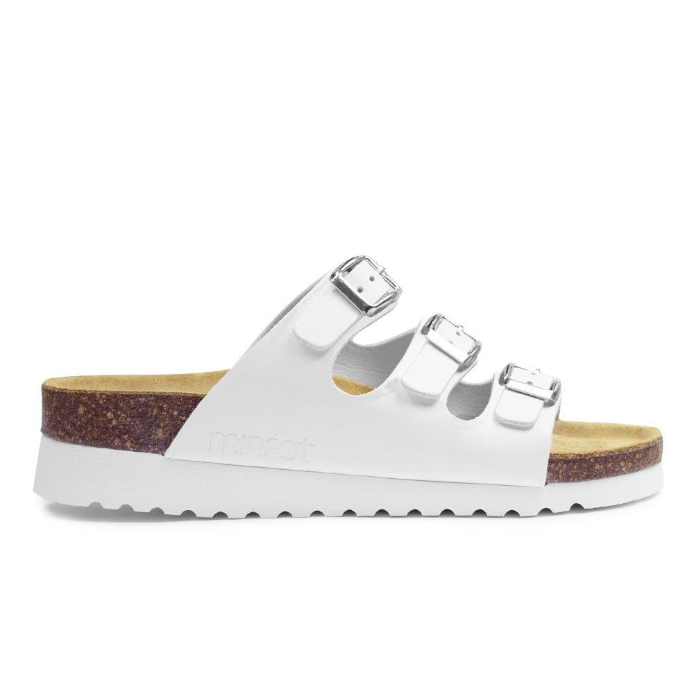 Produktbild 3 - Minfot Sandal Mjuk Bio Vit Nappa
