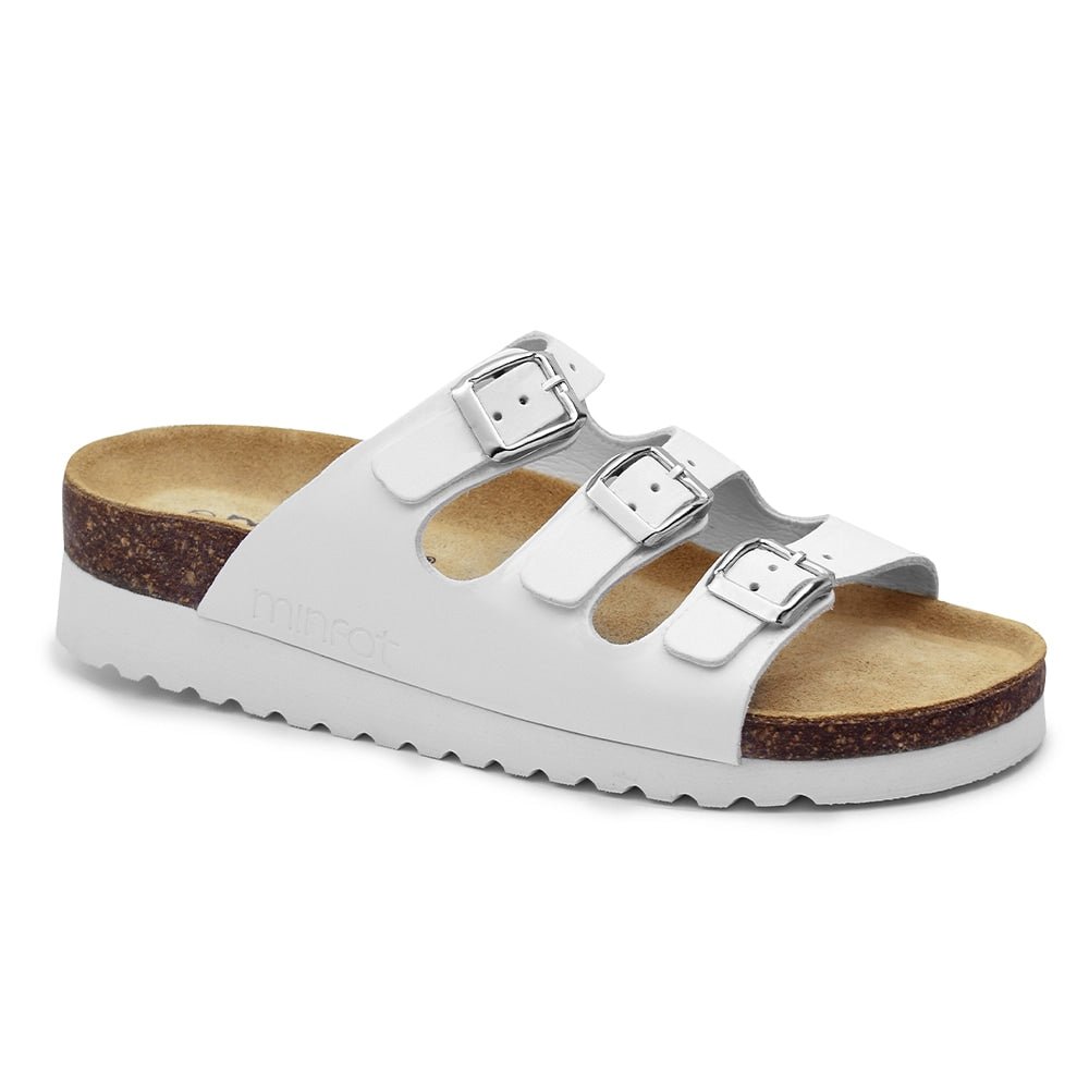 Minfot Sandal Mjuk Bio Vit Nappa