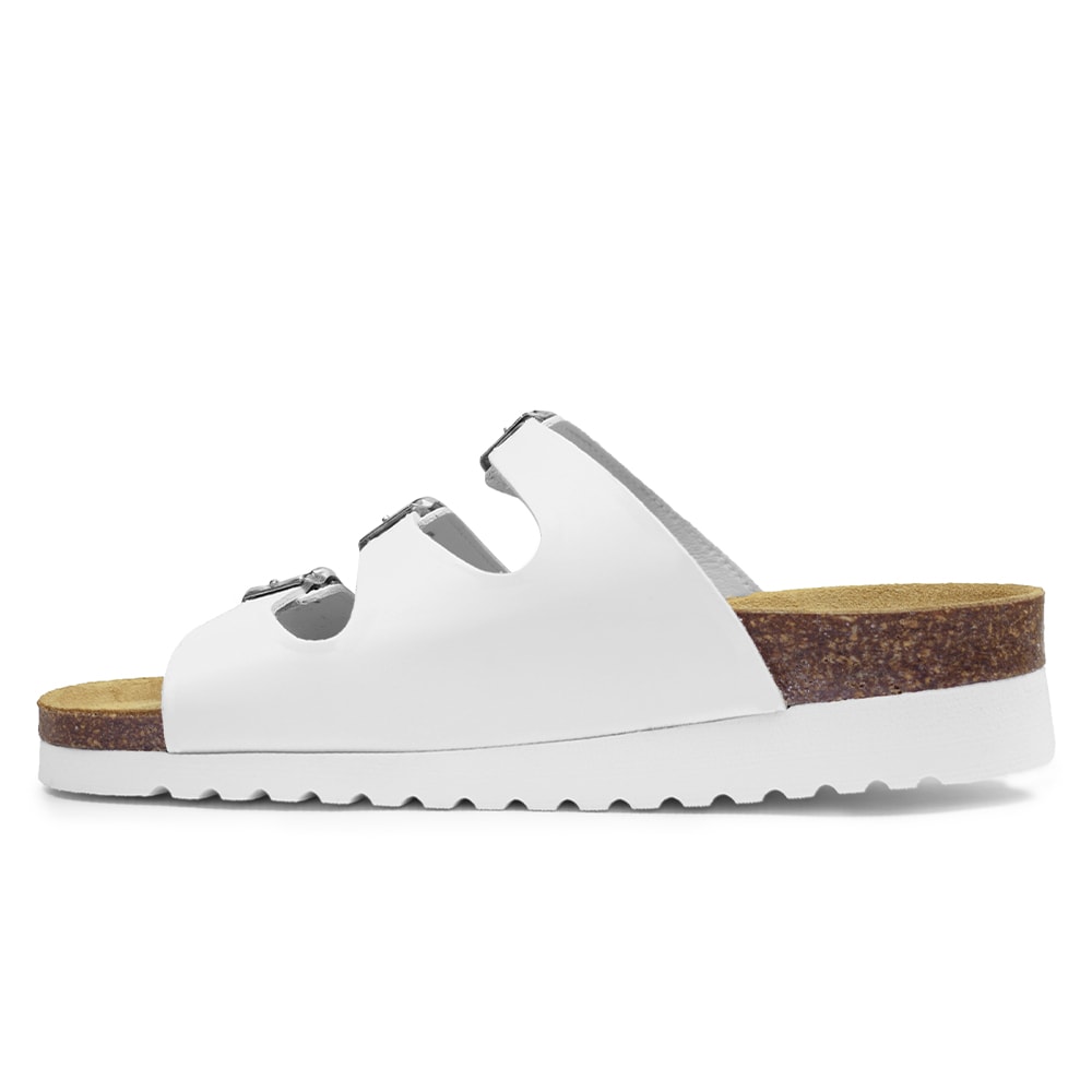 Minfot Sandal Blød Bio Dame Nappa Hvid 