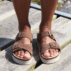 Minfot Upstep Lill Sandaler Dame Ruskind Brun