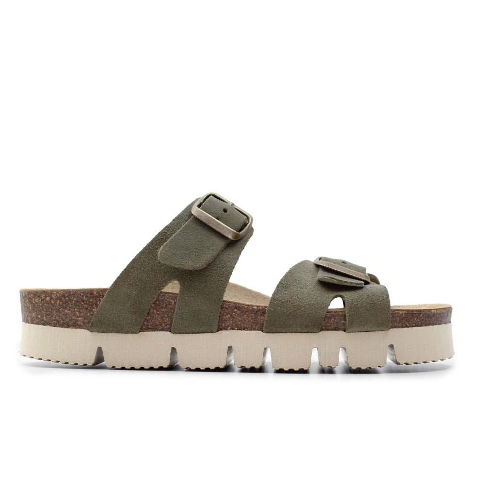 Minfot Upstep Lill Sandaler Dame Ruskind Grøn