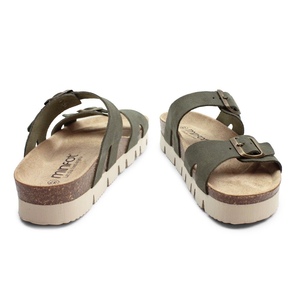 Minfot Upstep Lill Sandaler Dame Ruskind Grøn