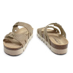 Minfot Upstep Lill Sandaler Dame Ruskind Taupe