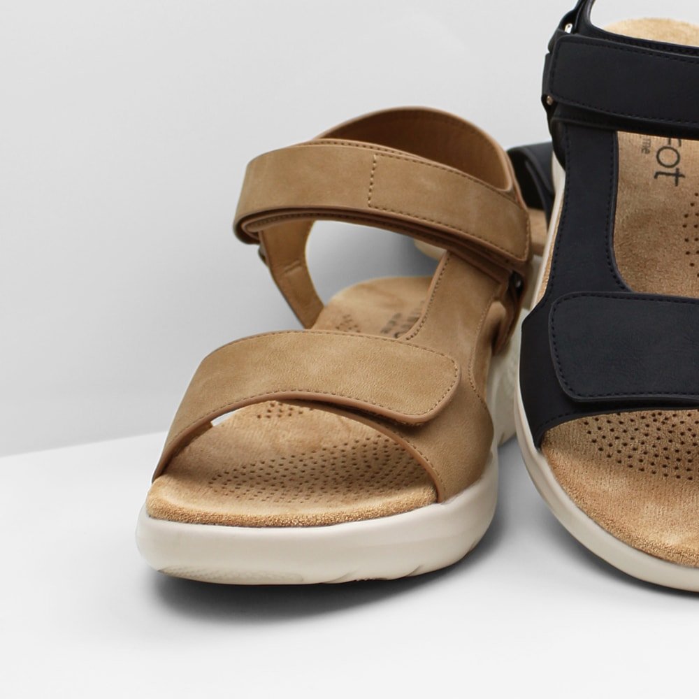 Minfot Cloudlite Joy Sandaler Dame Brun