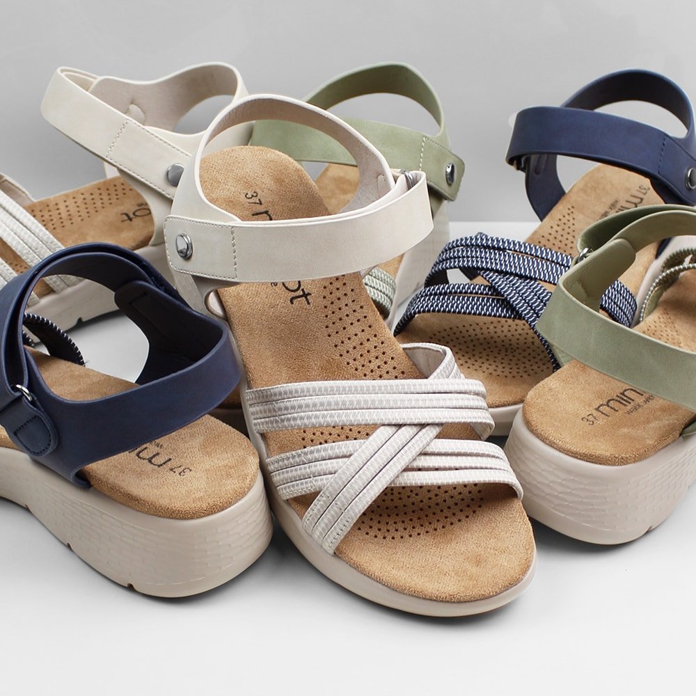 Minfot Cloudlite Nia Sandaler Dame Beige