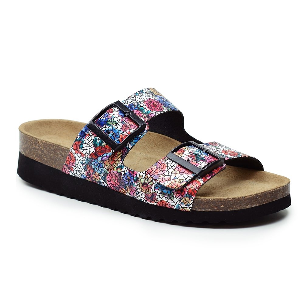 Minfot Sandaler Mjuk Bio Moa Blom Svart