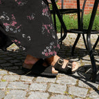 Minfot Moa Sandaler Dame Bio Ruskind Nero