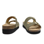 Minfot Moa Sandaler Dame Bio Ruskind Olive