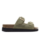 Minfot Moa Sandaler Dame Bio Ruskind Olive