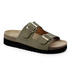 Minfot Moa Sandaler Dame Bio Ruskind Olive