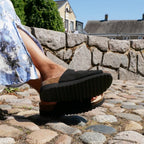 Minfot Sandal Blød Bio Nero Ruskind
