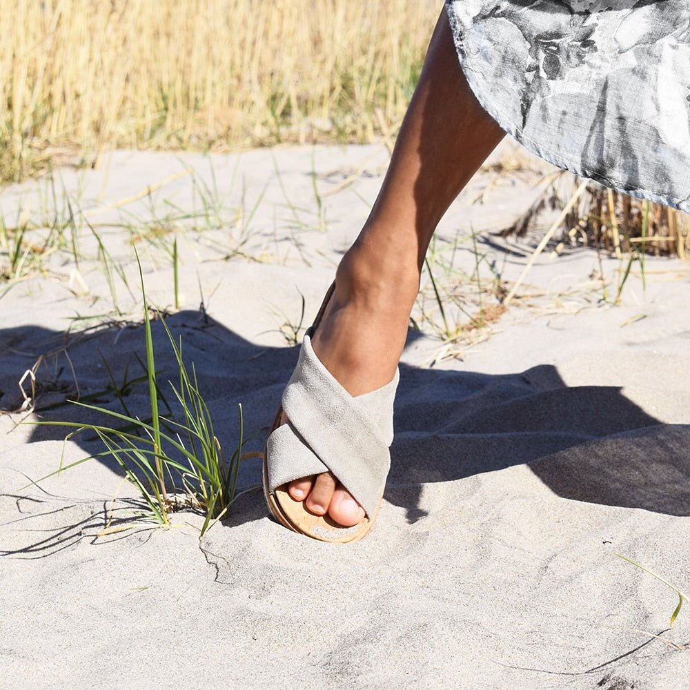 Minfot Sandaler Raposa Dame Khaki