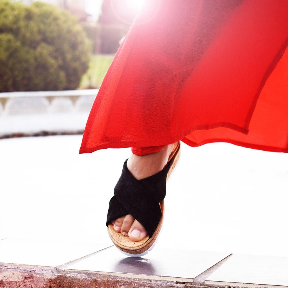 Minfot Sandaler Raposa Dame Sort