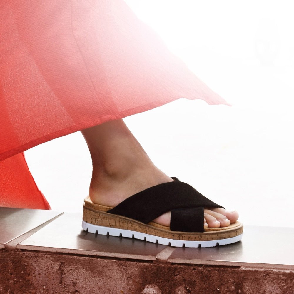 Minfot Sandaler Raposa Dame Sort