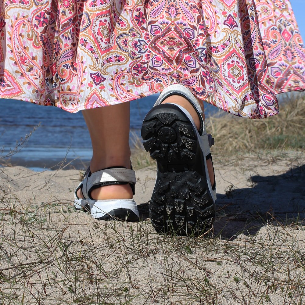 Minfot Sandaler Sandhamn Dame Læder Offwhite