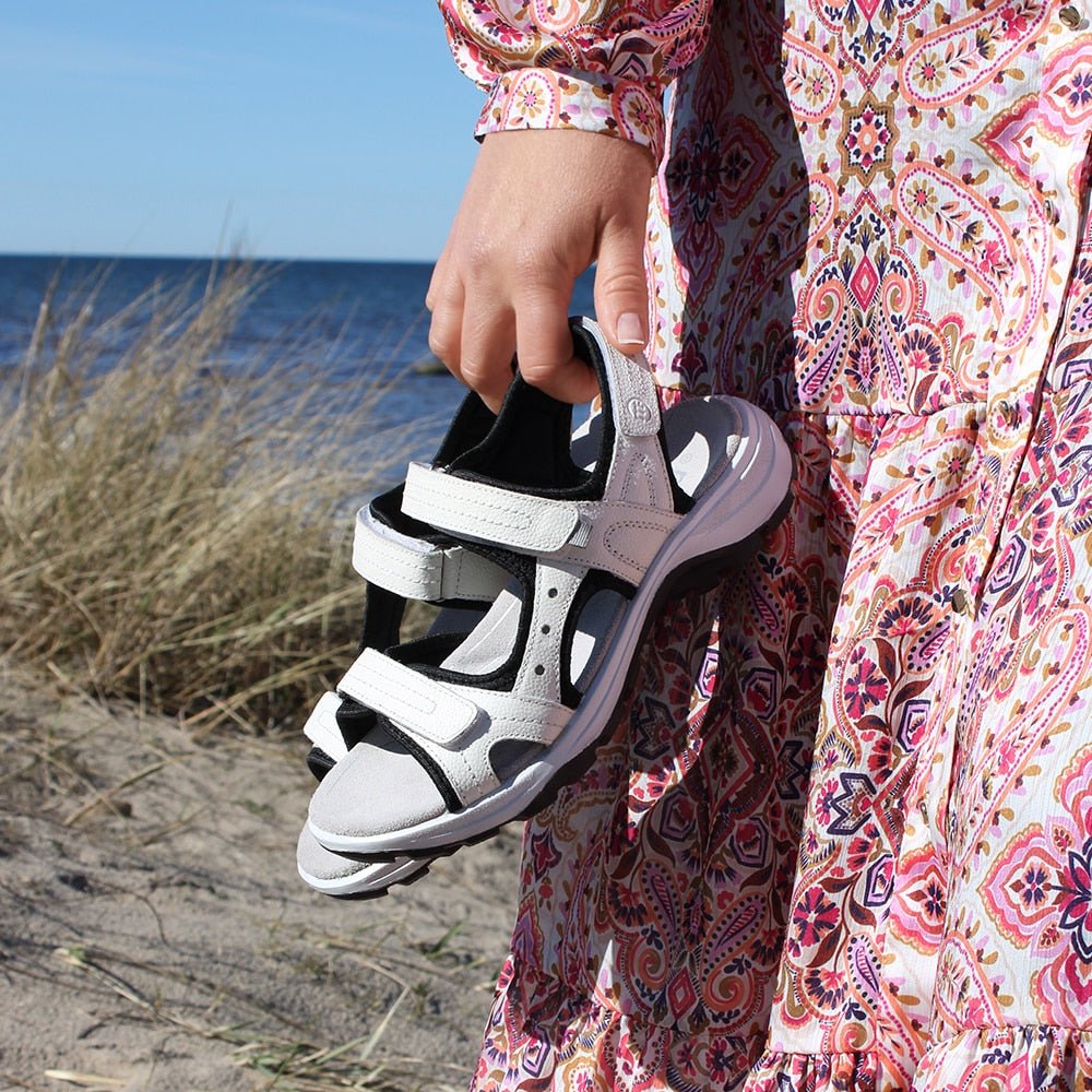 Minfot Sandaler Sandhamn Dame Læder Offwhite