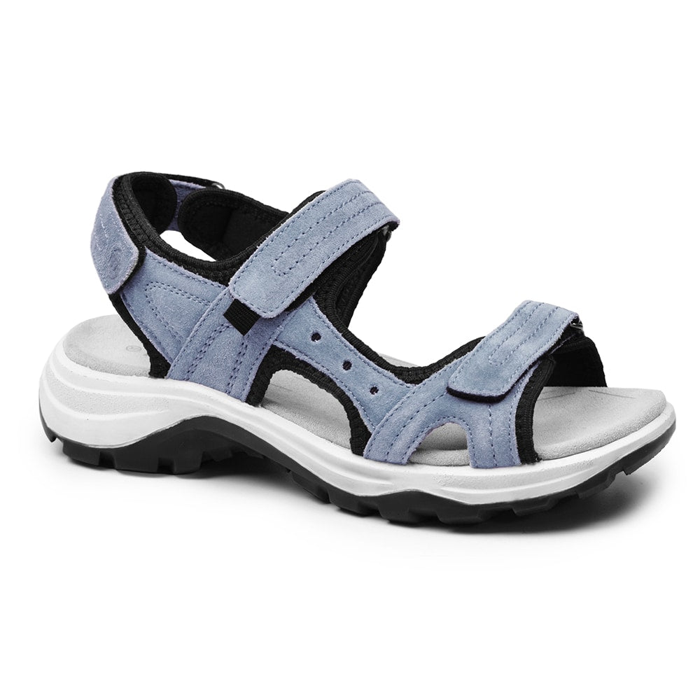 Minfot Sandaler Sandhamn Dame Ruskind Dueblå