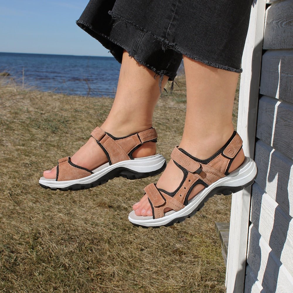 Minfot Sandaler Sandhamn Dame Ruskind Terracotta