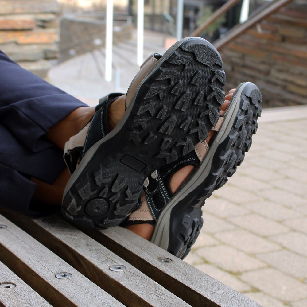 Minfot Sandaler Sandhamn Dame Nubuck Navy Pink