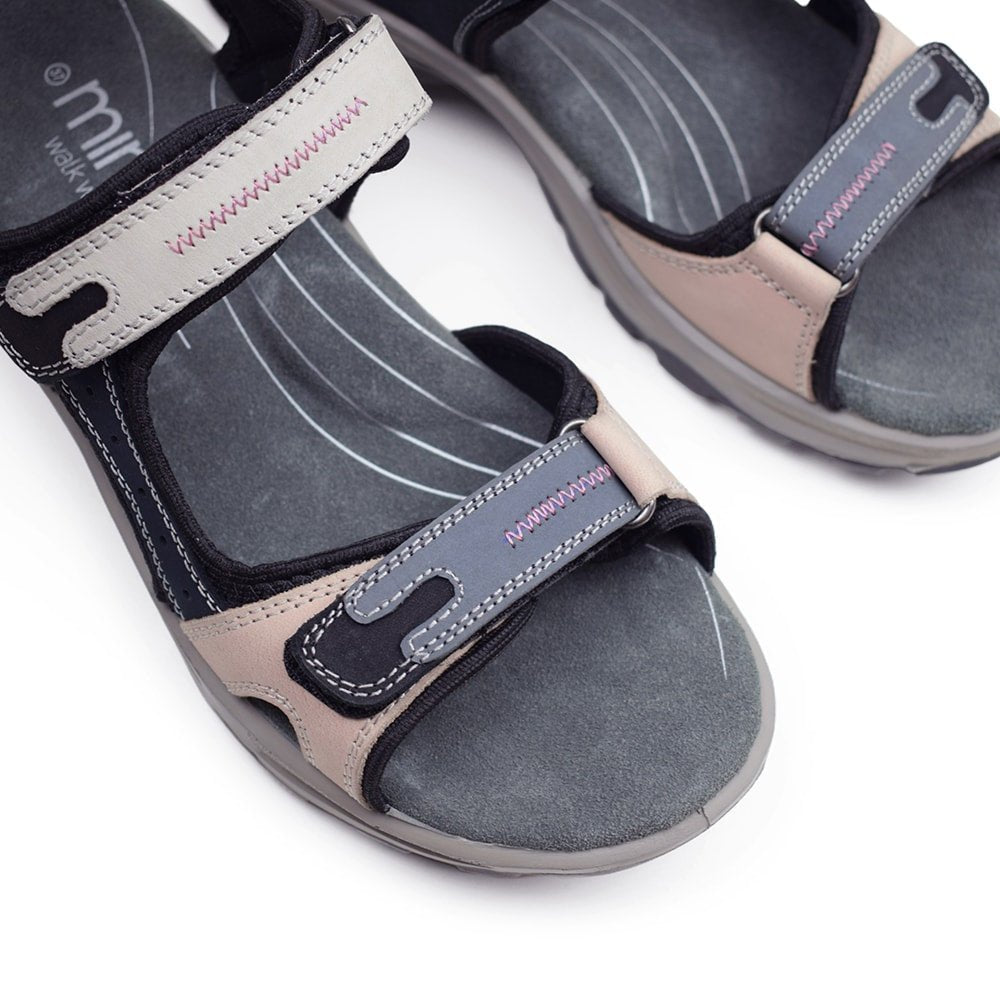 Produktbild 9 - Minfot Sandaler Sandhamn Dam Nubuck Navy Pink