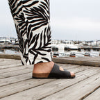 Minfot Softstep Sandaler Dame Biosandal 2-remme Sort