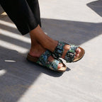 Minfot Softstep Sandaler Dame Biosandal 2-remme Tropical Glow Sort