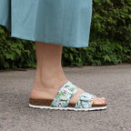 Minfot Softstep Sandaler Dame Bio 2-remme Tropical Glow Hvid