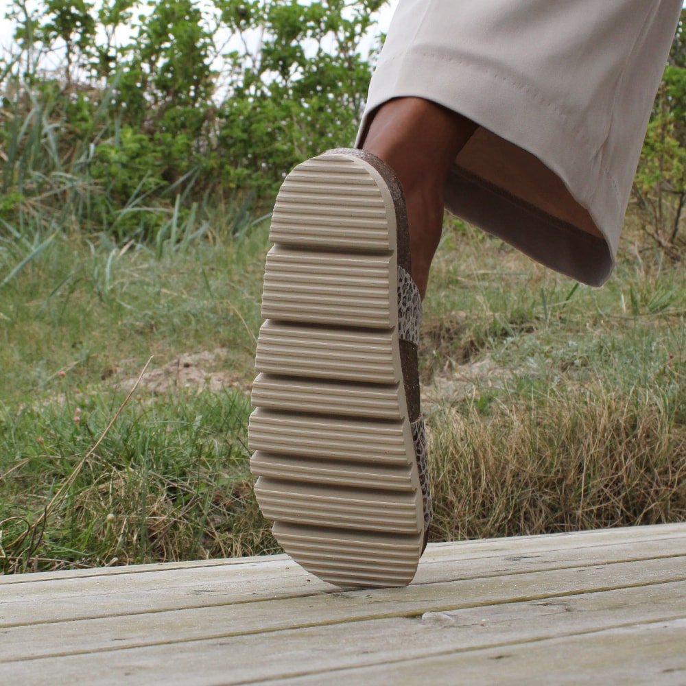 Minfot Upstep Lux Sandaler Dame Leopard Beige