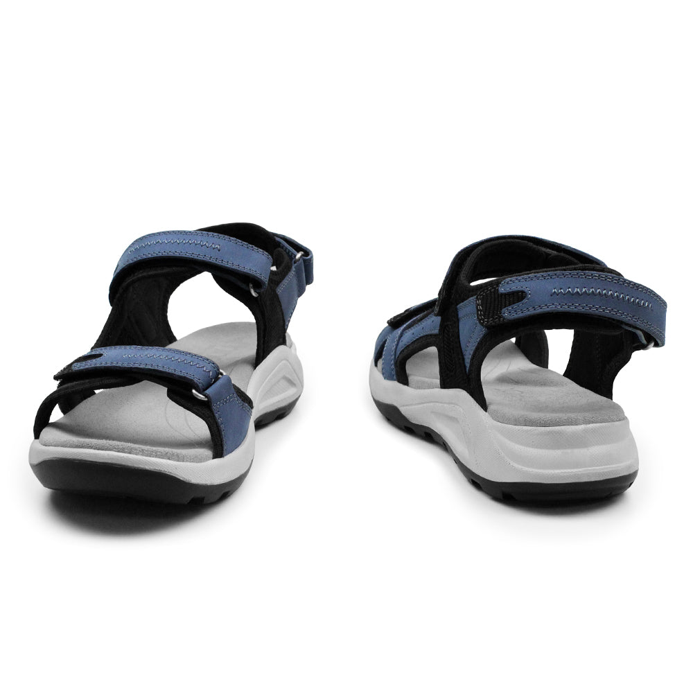 Minfot Nyhamn Sandaler Dame Nubuck Blå