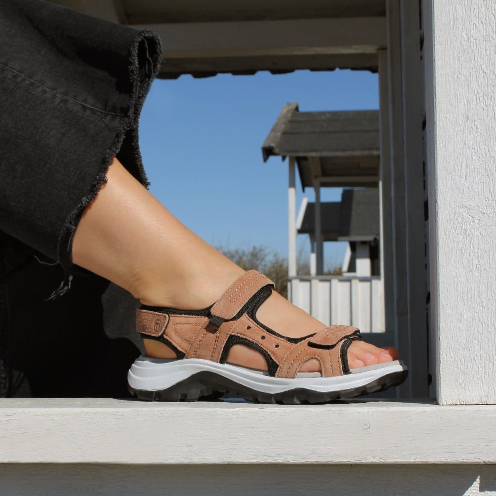 Minfot Sandaler Sandhamn Dame Ruskind Terracotta