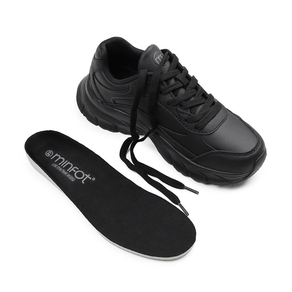 Produktbild 11 - Minfot Sneaker Joy Læder Sort