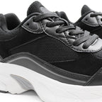 Minfot Joy Sneakers Dame Mesh Ruskind Sort Hvid