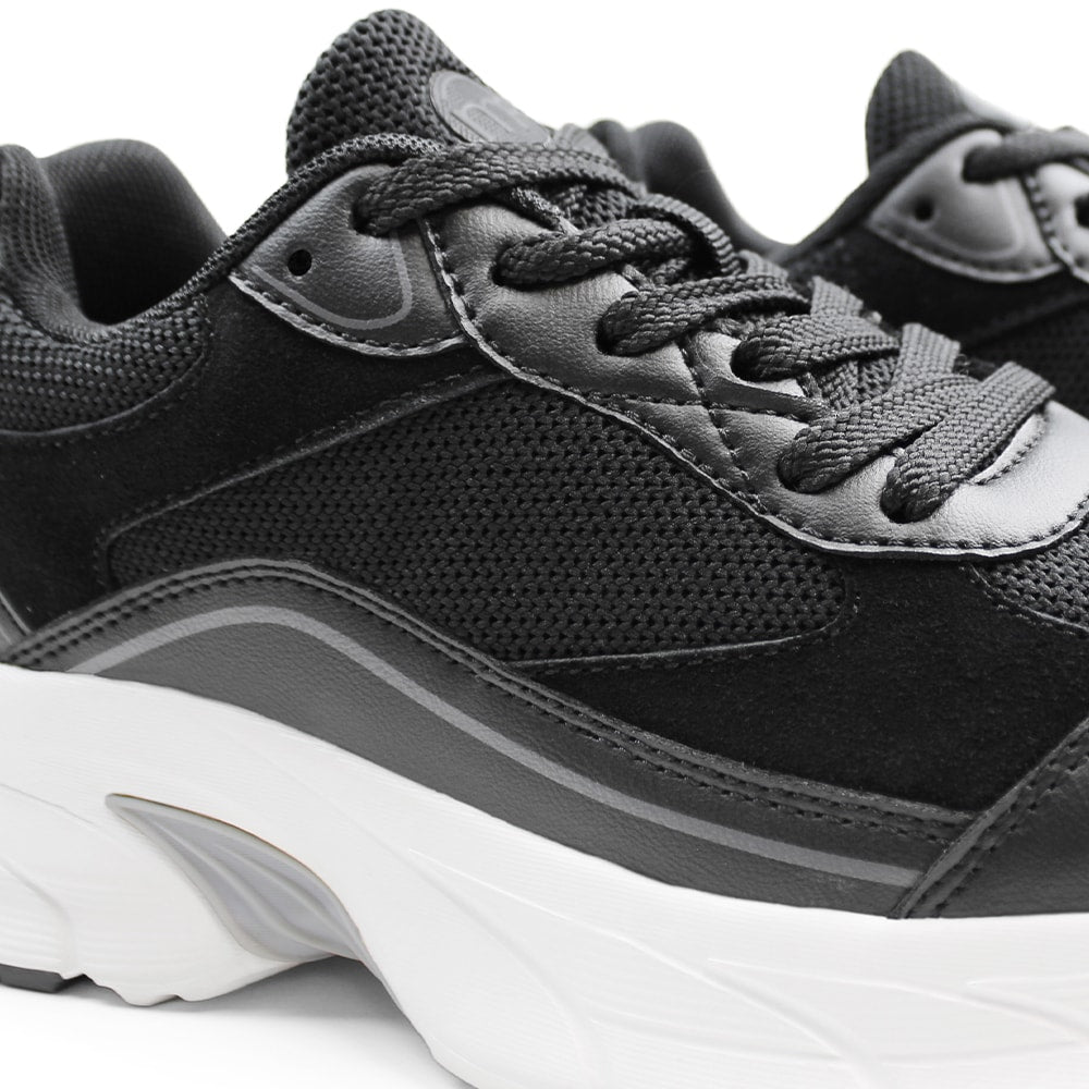 Minfot Sneaker Joy Mesh Ruskind Sort Hvid