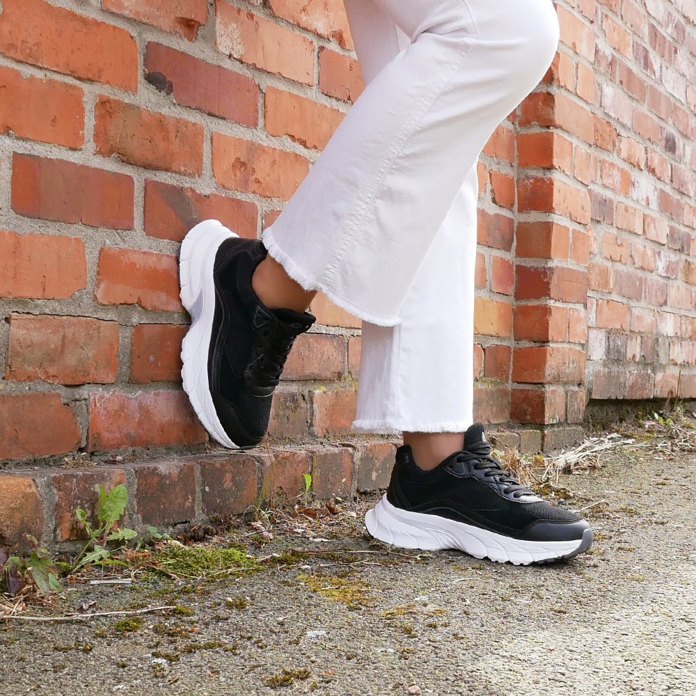 Produktbild 13 - Minfot Sneaker Joy Mesh Mocka Sort Hvid