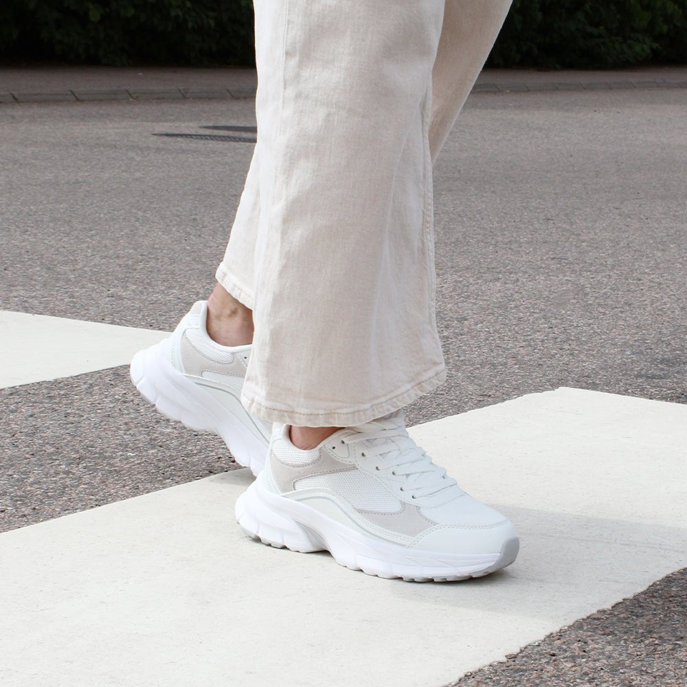 Minfot Sneaker Joy Dame Mesh Ruskind Hvid