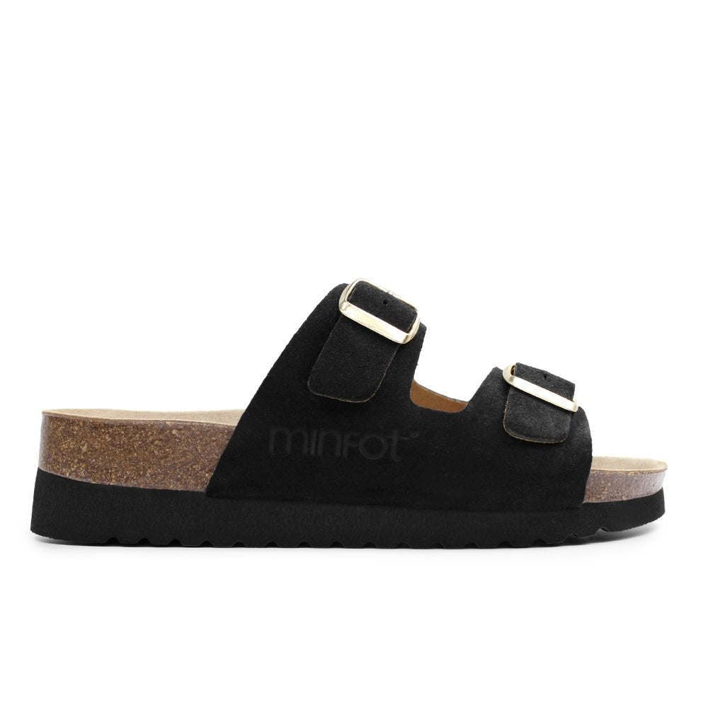 Produktbild 3 - Minfot Sandaler Mjuk Bio Moa Mocka Nero