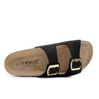 Minfot Moa Sandaler Dame Bio Ruskind Nero