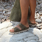 Minfot Upstep Lill Sandaler Dame Ruskind Grøn