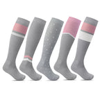 Minfot-Stodstrumpor-Bambu-Rosalin-5-pack