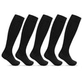 Minfot Støttestrømper Bomuld Eco Sort 5-pak