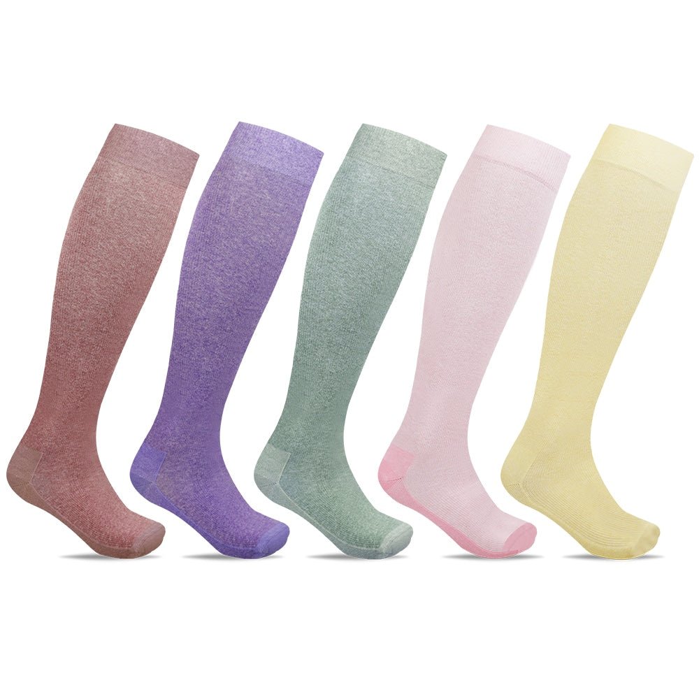 Minfot Stödstrumpor Pastell Bomull Eco 5-pack
