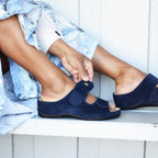 Minfot Skagen Sandaler Dame Stretch Navy